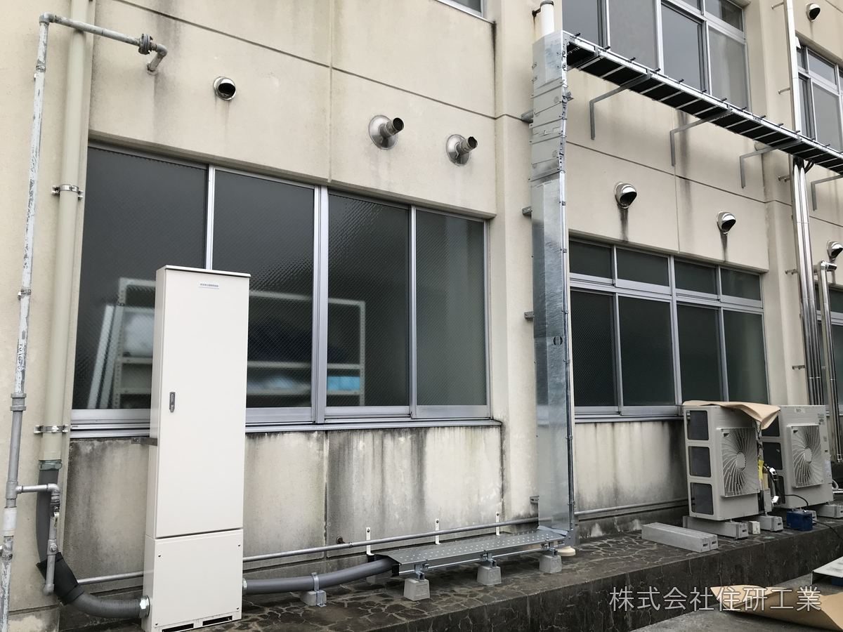 岡山県立岡山瀬戸高等支援学校 空調設備整備に伴う電気設備工事